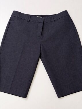 7th Avenue Suiting Collection Women’s Tailored Bermuda Shorts Dark Blue Size 6